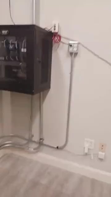 Recorder cabinet and conduit wiring — Ibarra's Security video, Perris CA