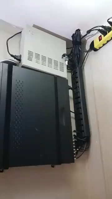 Recorder with tidy cabling — Ibarra's Security video, Perris CA